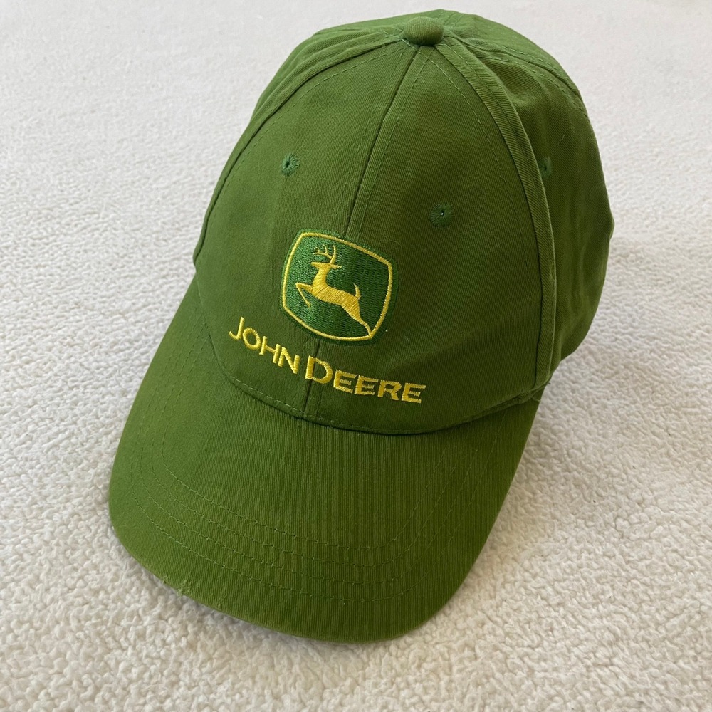 John Deere Unisex OSFA Baseball Cap Green Embroidered Logo Adjustable Hat